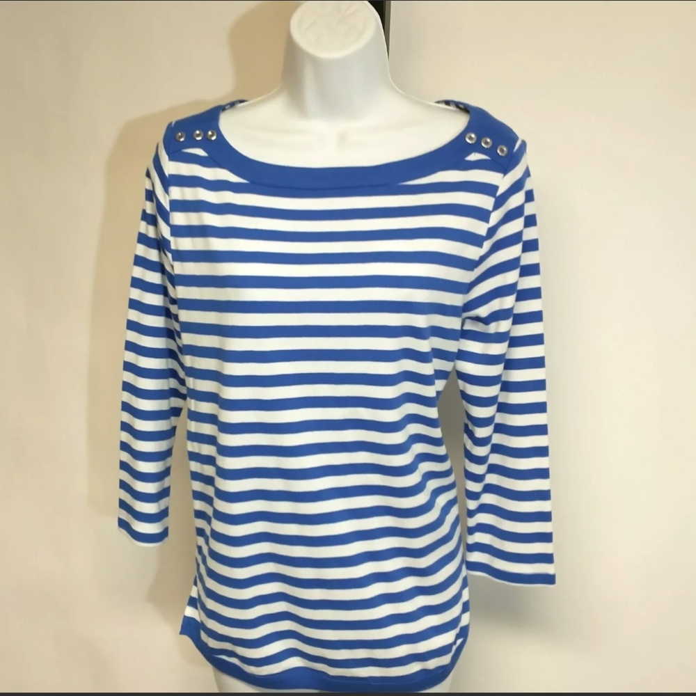 Rafaella Women's Pullover Cotton Top Size M  NWT